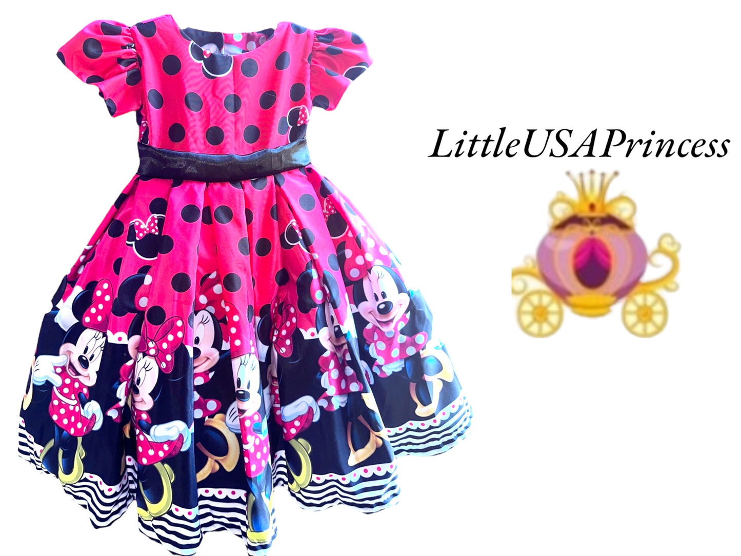 Red Minnie princess dress