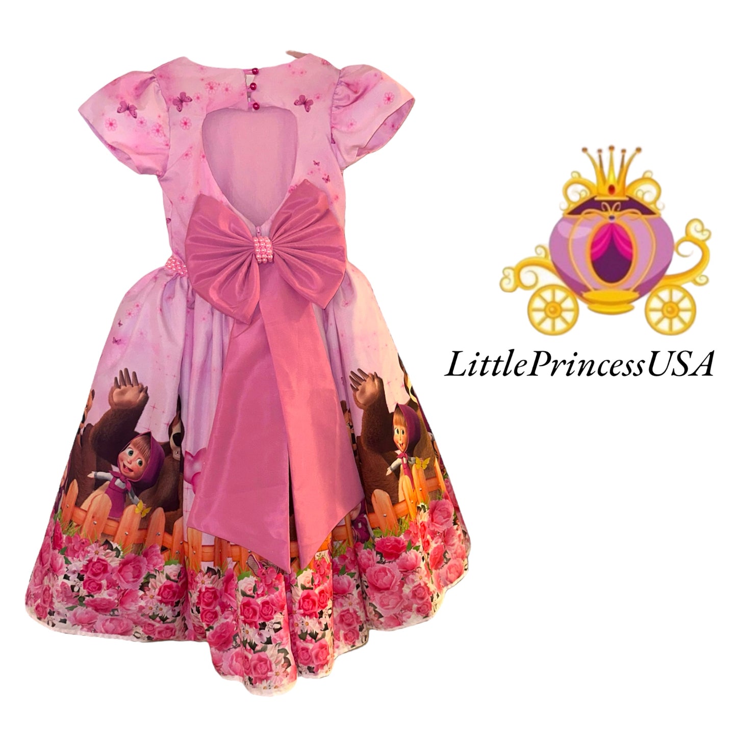 Pink Marsha and Bear
