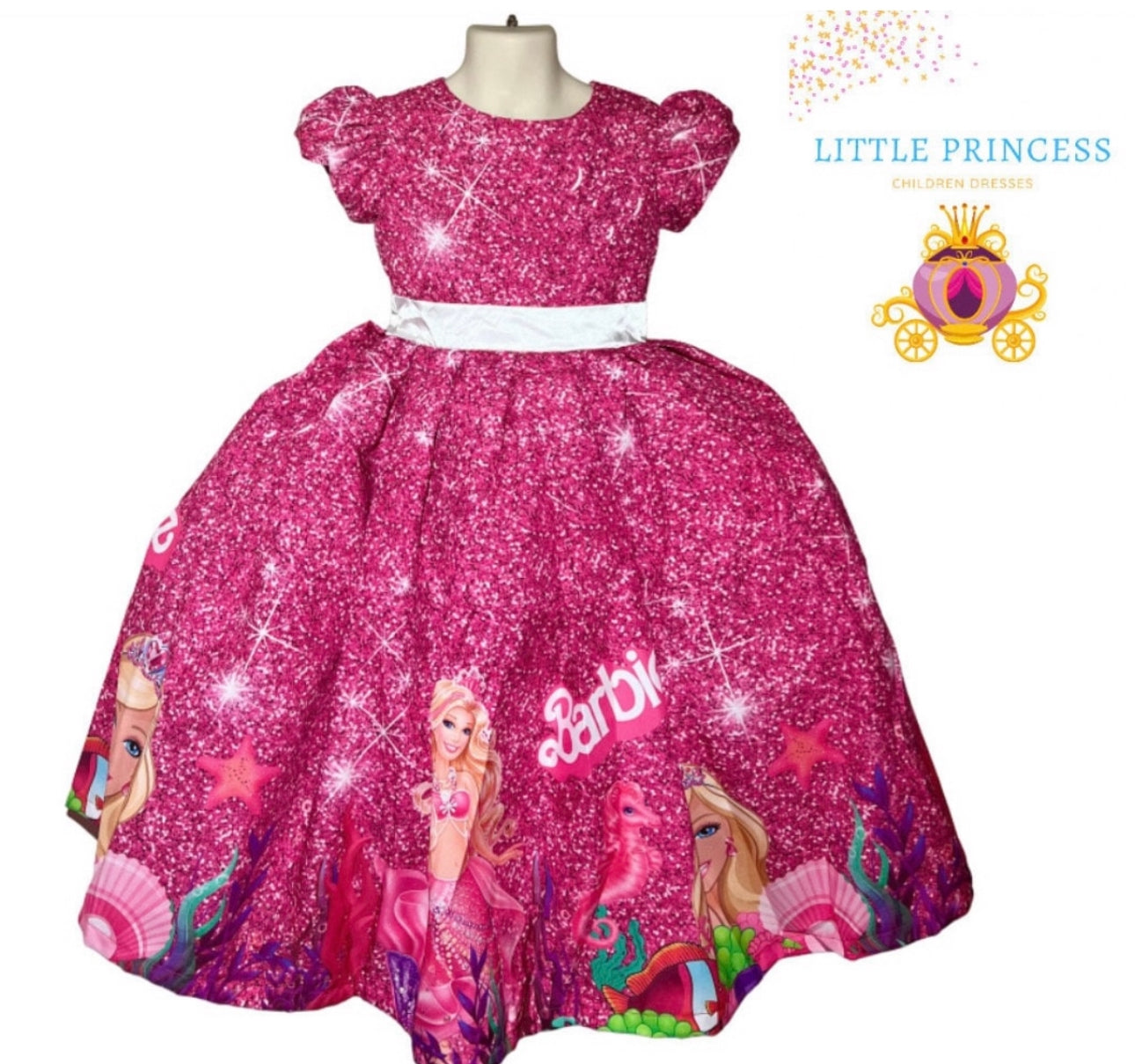 Pink doll princess Marmeid birthday dresses