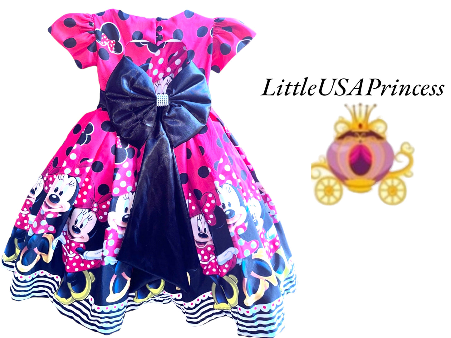 Red Minnie princess dress