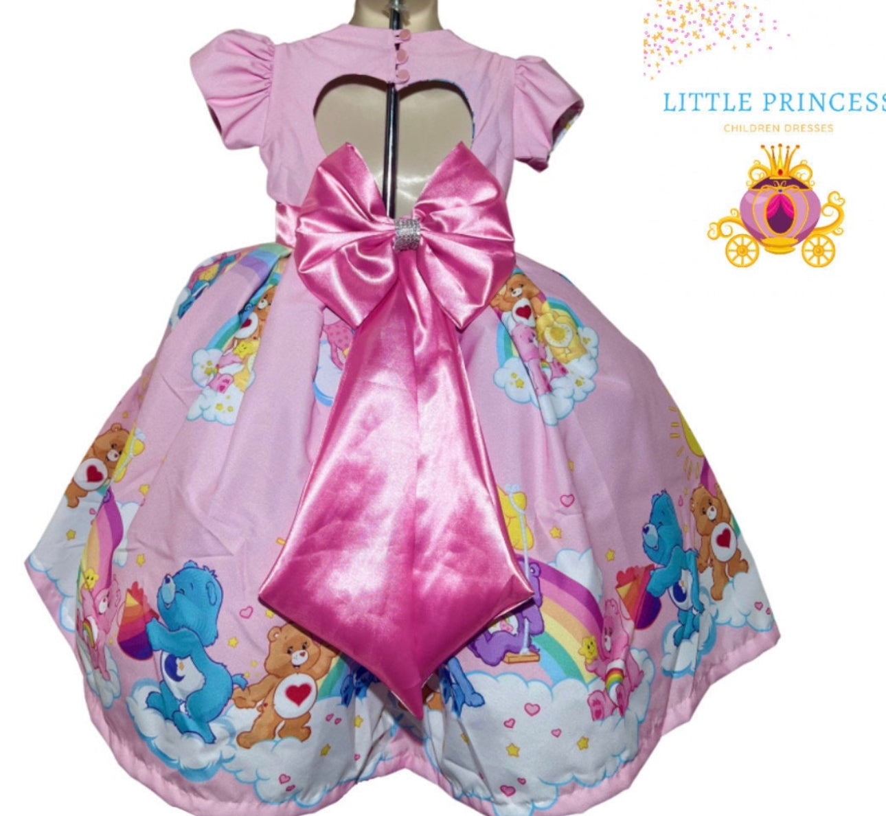 Care bears themed dress perfect for beautiful celebrations , birthday party