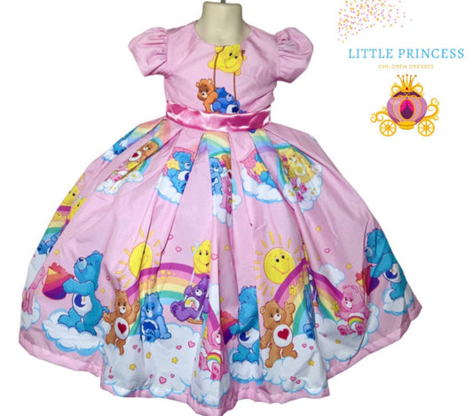 Care bears themed dress perfect for beautiful celebrations , birthday party